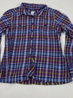 Patagonia   W's L/S Fjord Flannel Shirt  Style #: 53916  Size XL  Blue, Purple,